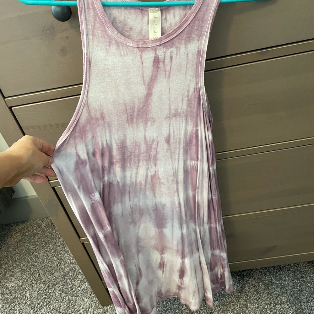 Tie dye tank dress
